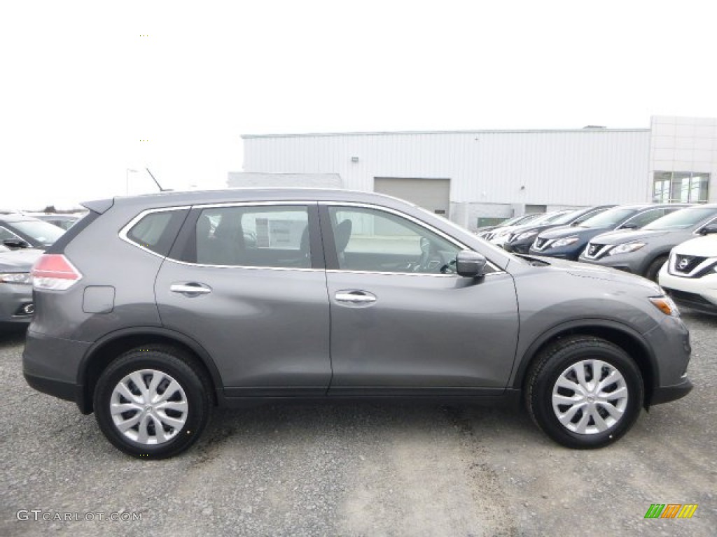 2015 Rogue S AWD - Gun Metallic / Charcoal photo #2