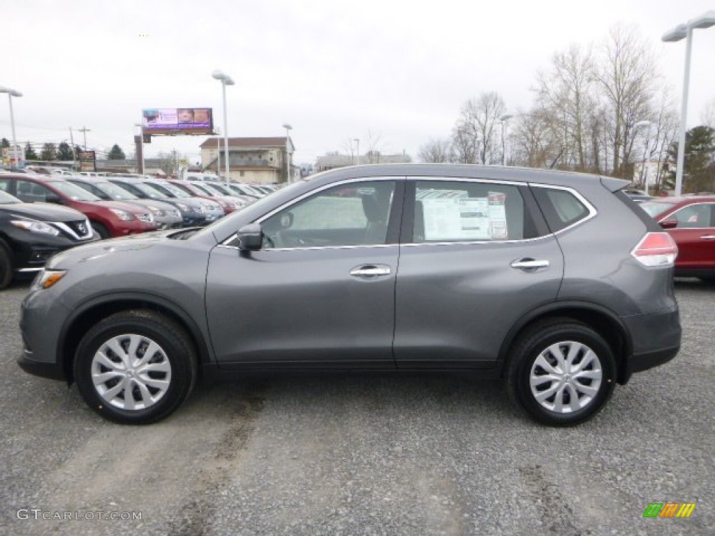 2015 Rogue S AWD - Gun Metallic / Charcoal photo #6