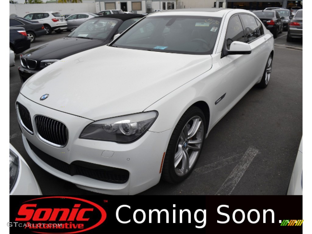 2012 7 Series 740Li Sedan - Alpine White / Oyster/Black photo #1