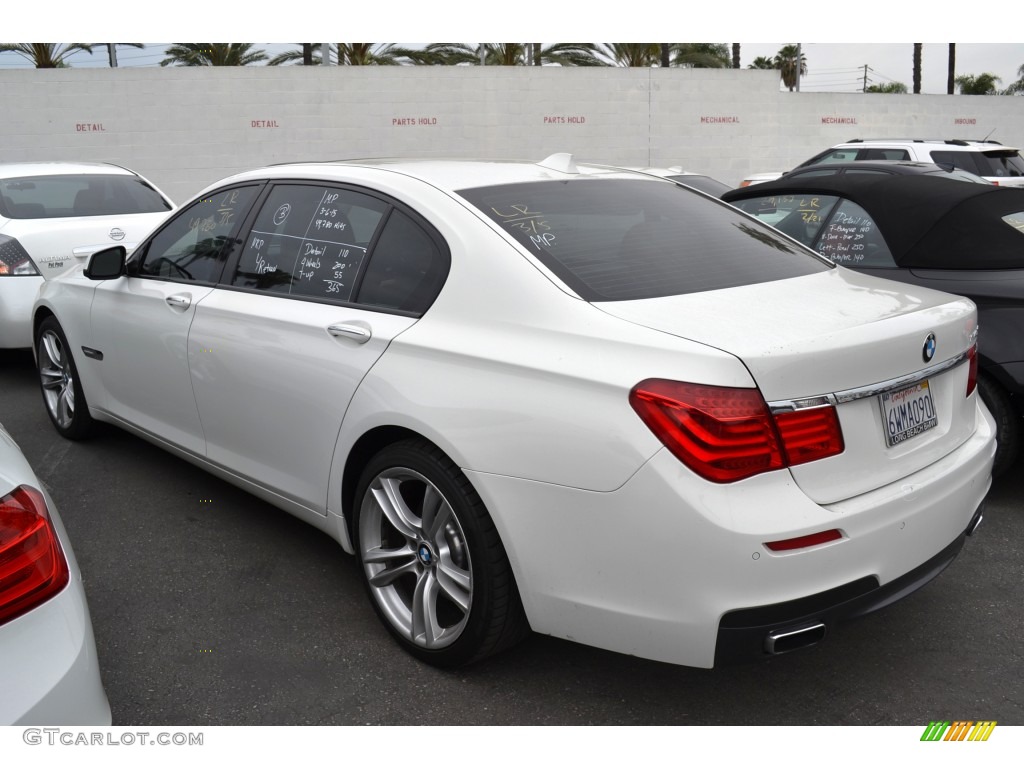 2012 7 Series 740Li Sedan - Alpine White / Oyster/Black photo #4