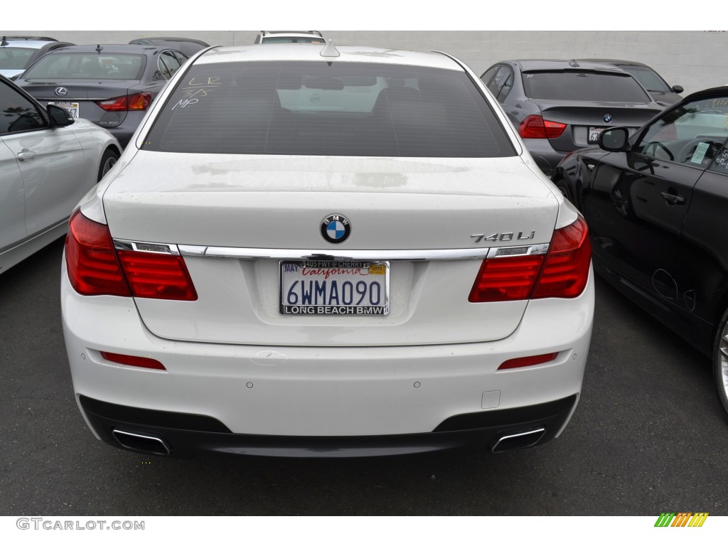 2012 7 Series 740Li Sedan - Alpine White / Oyster/Black photo #5