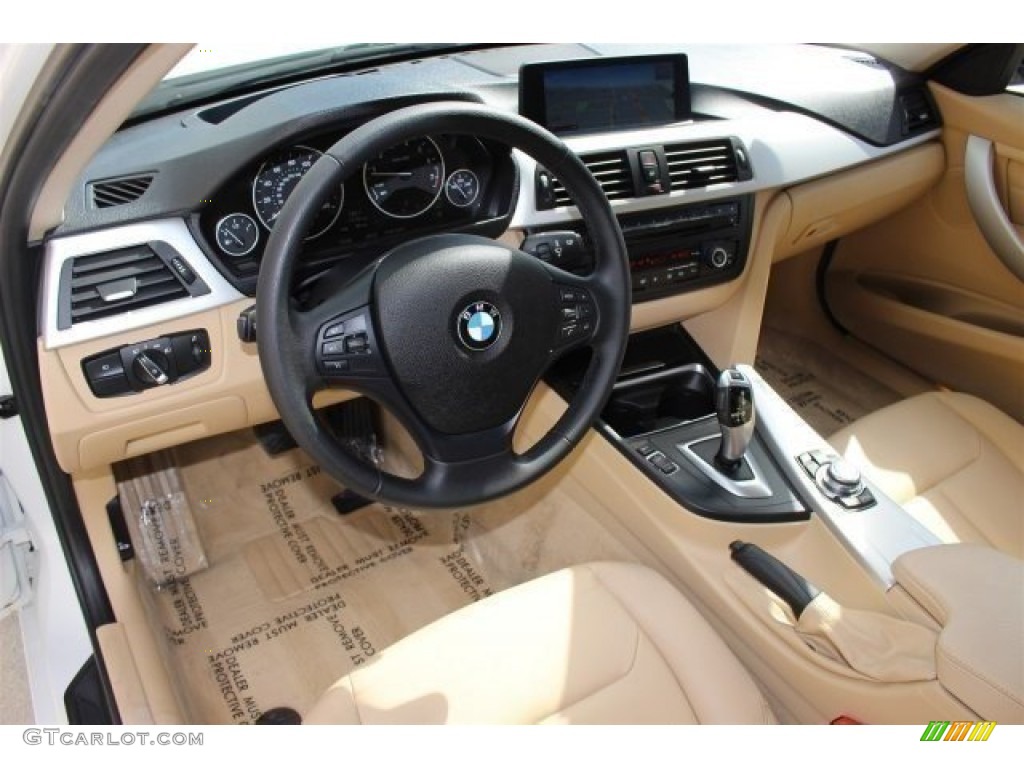 Venetian Beige Interior 2012 BMW 3 Series 328i Sedan Photo #102238198