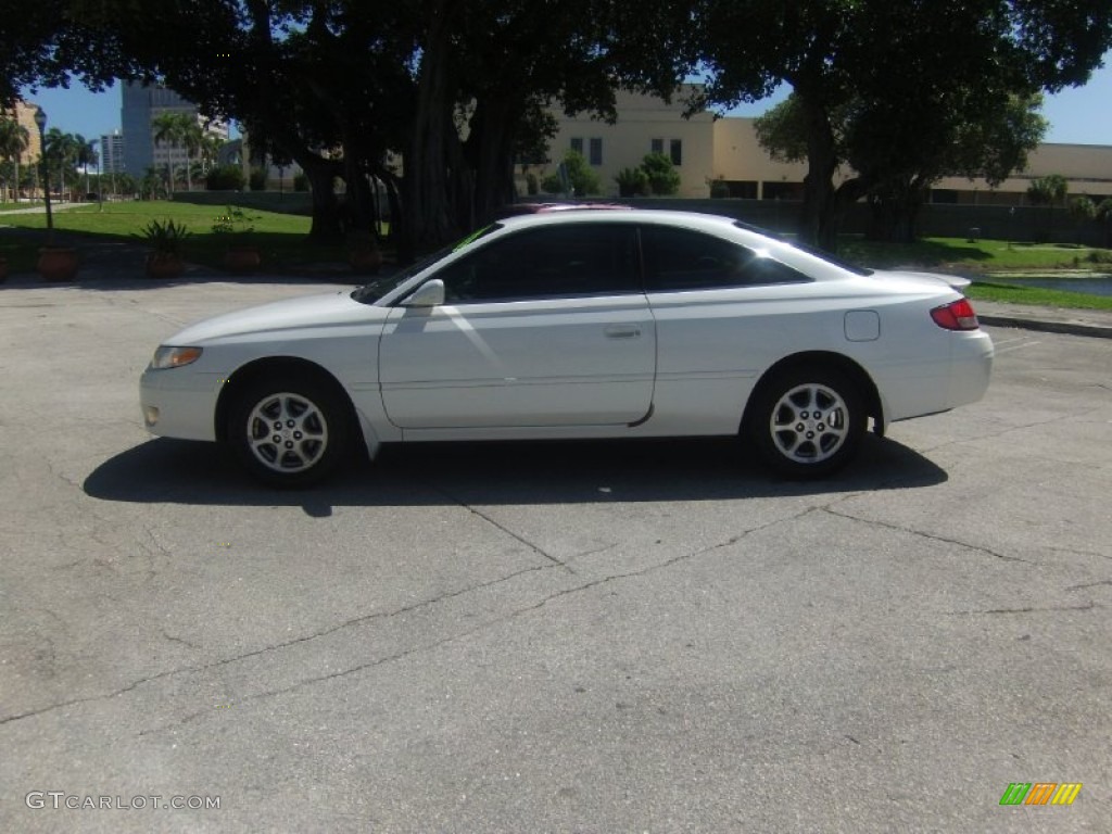 2001 Solara SE Coupe - White Diamond Pearl / Ivory photo #2