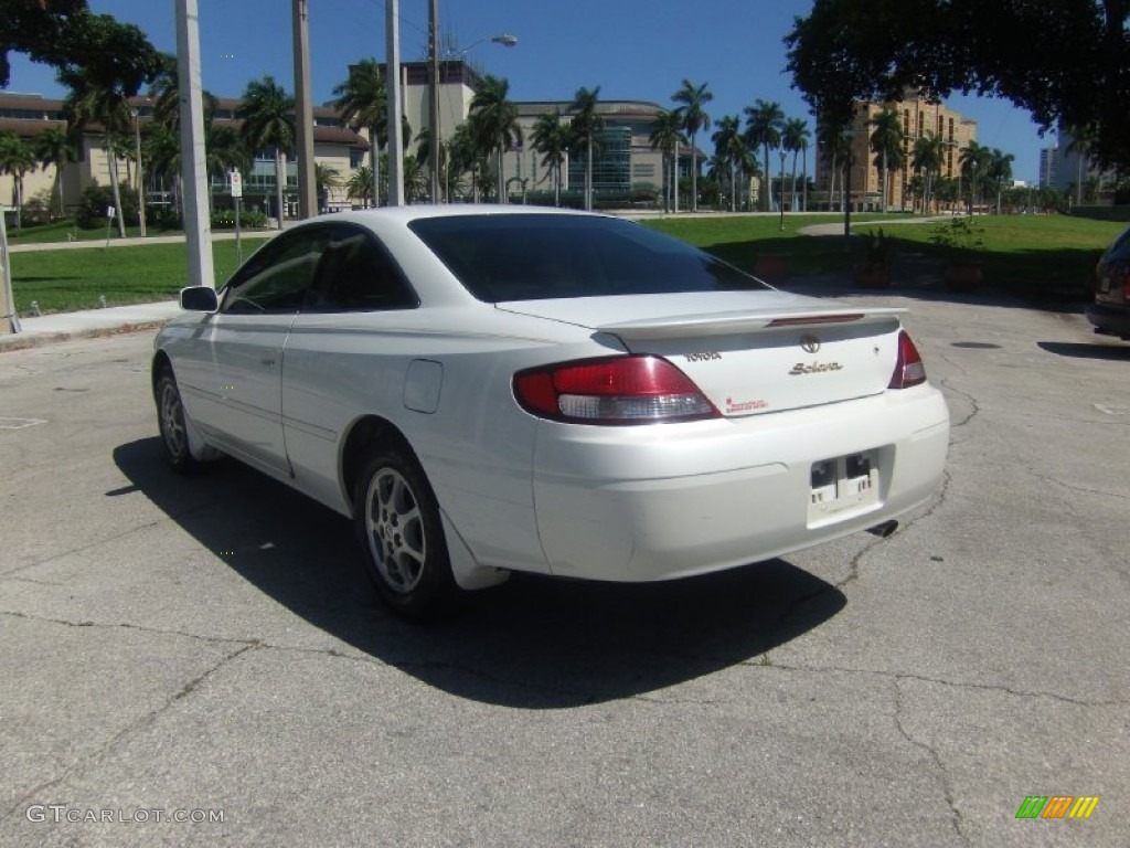 2001 Solara SE Coupe - White Diamond Pearl / Ivory photo #3