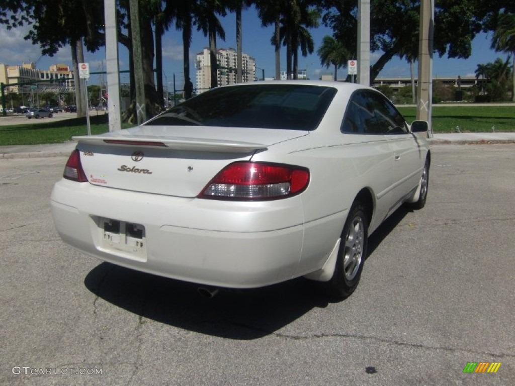 2001 Solara SE Coupe - White Diamond Pearl / Ivory photo #4