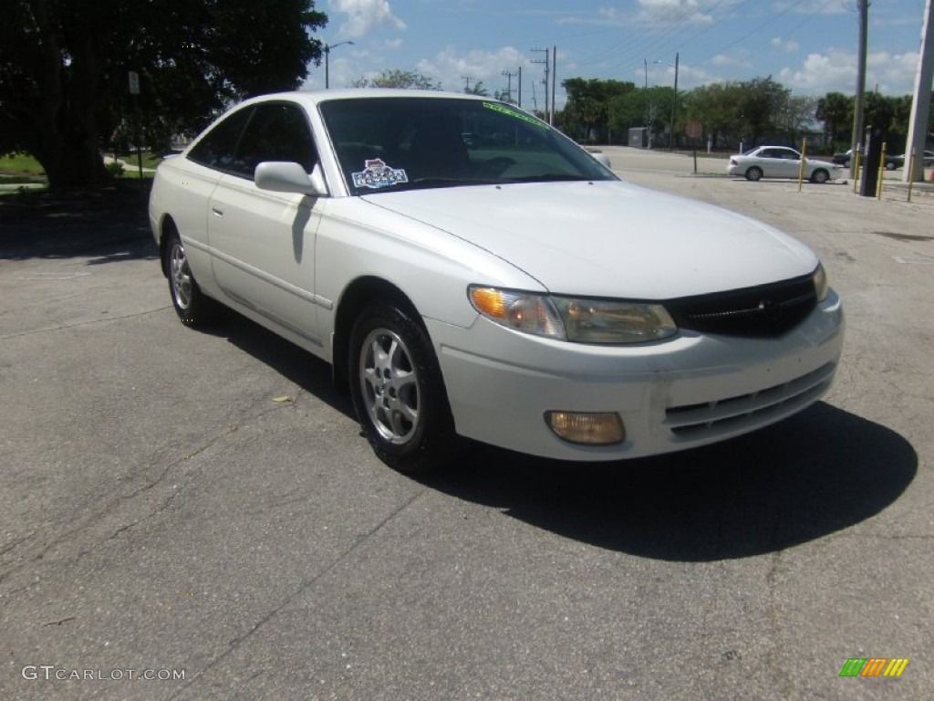 2001 Solara SE Coupe - White Diamond Pearl / Ivory photo #6