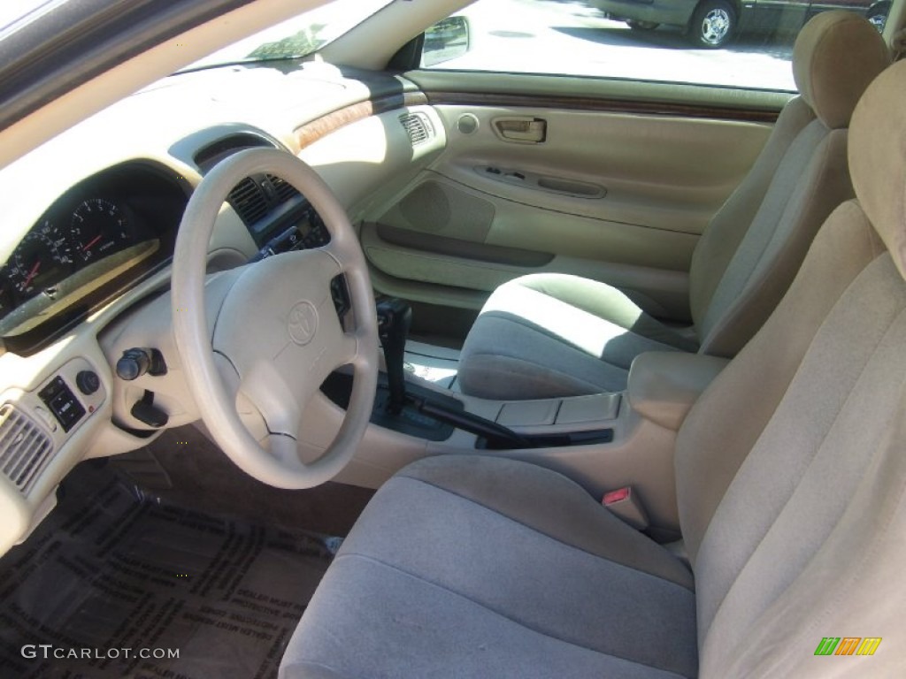 2001 Solara SE Coupe - White Diamond Pearl / Ivory photo #7