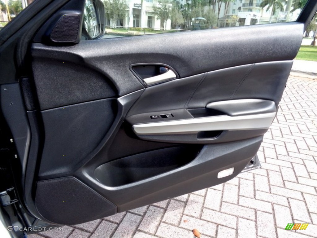 2008 Honda Accord EX-L Sedan Black Door Panel Photo #102240913