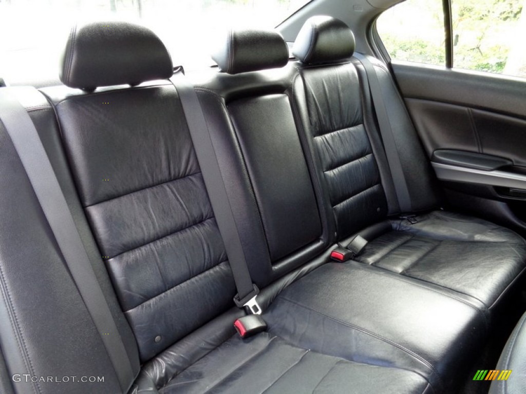 Black Interior 2008 Honda Accord EX-L Sedan Photo #102240919