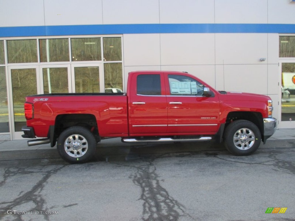 Victory Red 2015 Chevrolet Silverado 2500HD LTZ Double Cab 4x4 Exterior Photo #102242256