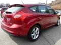 2014 Ruby Red Ford Focus SE Hatchback  photo #2