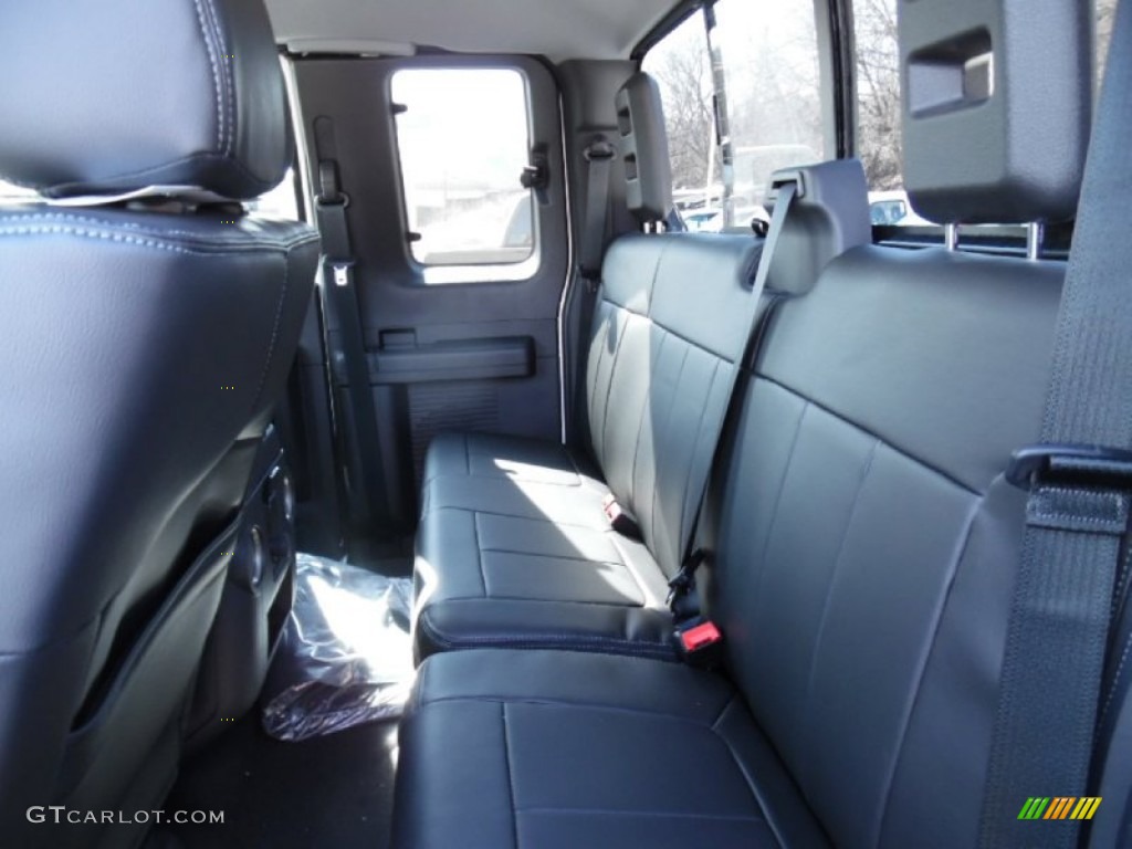 2015 F250 Super Duty Lariat Super Cab 4x4 - White Platinum / Black photo #13