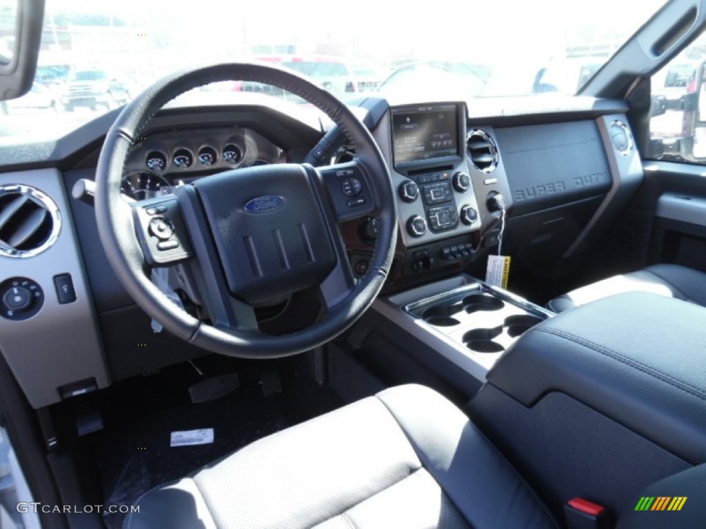 2015 F250 Super Duty Lariat Super Cab 4x4 - White Platinum / Black photo #14