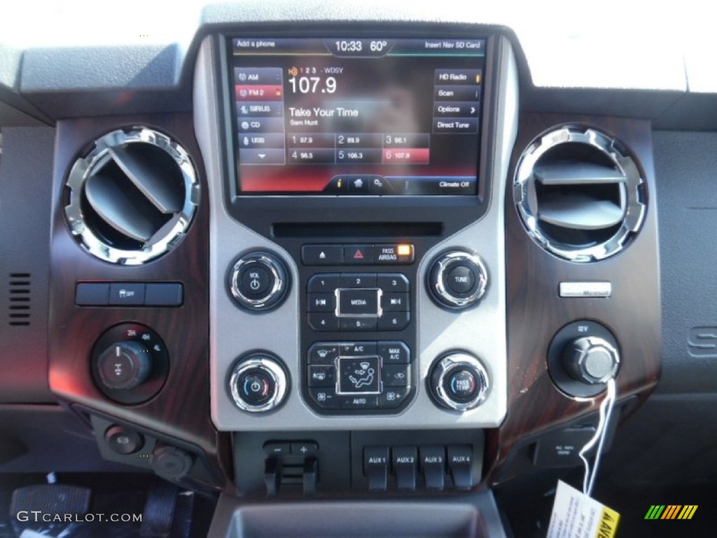 2015 Ford F250 Super Duty Lariat Super Cab 4x4 Controls Photo #102245907