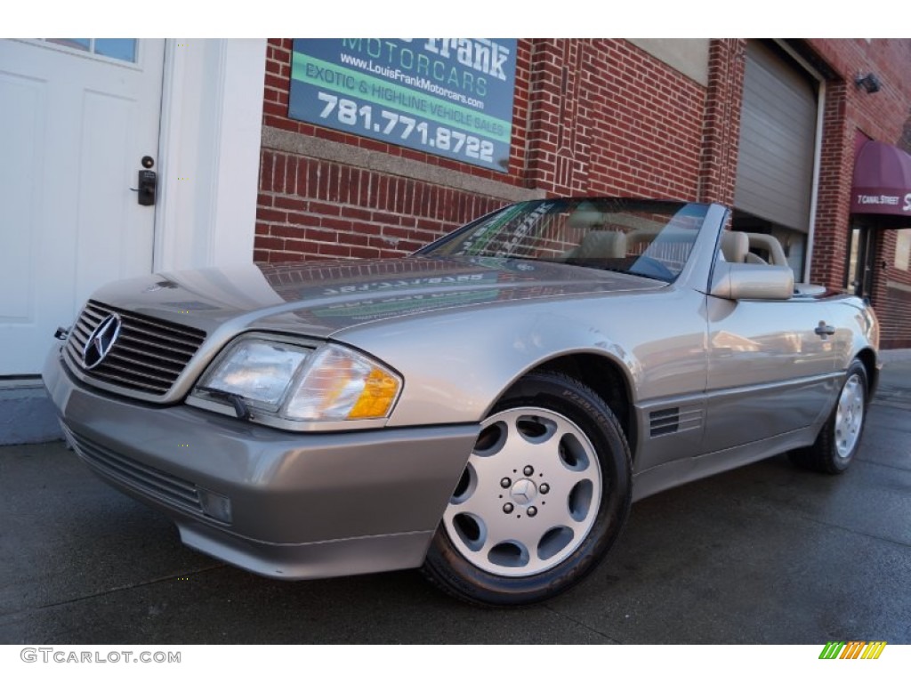 1995 SL 500 Roadster - Smoke Silver Metallic / Parchment Beige photo #5