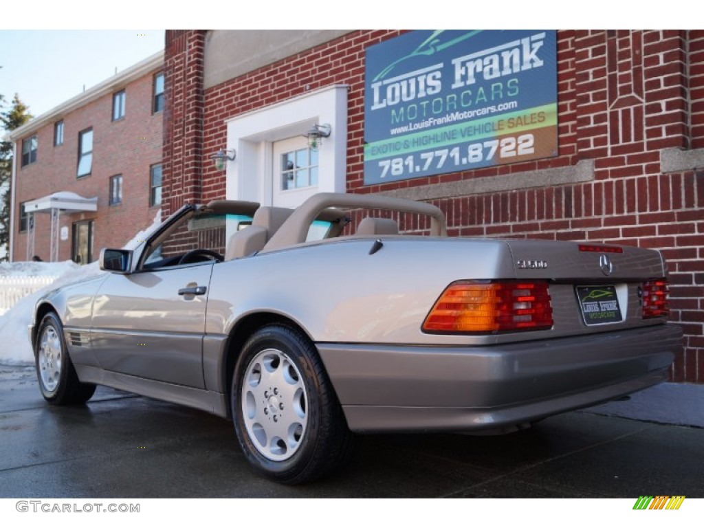 1995 SL 500 Roadster - Smoke Silver Metallic / Parchment Beige photo #12