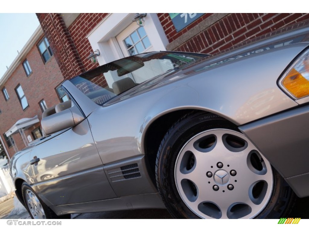 1995 SL 500 Roadster - Smoke Silver Metallic / Parchment Beige photo #16