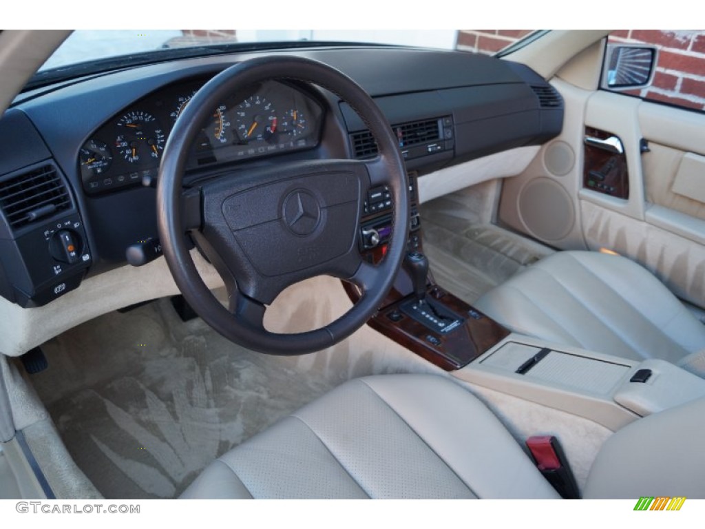 1995 SL 500 Roadster - Smoke Silver Metallic / Parchment Beige photo #18