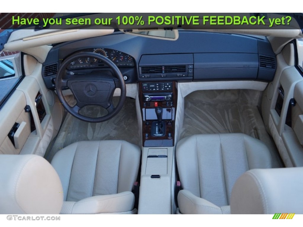 1995 SL 500 Roadster - Smoke Silver Metallic / Parchment Beige photo #19