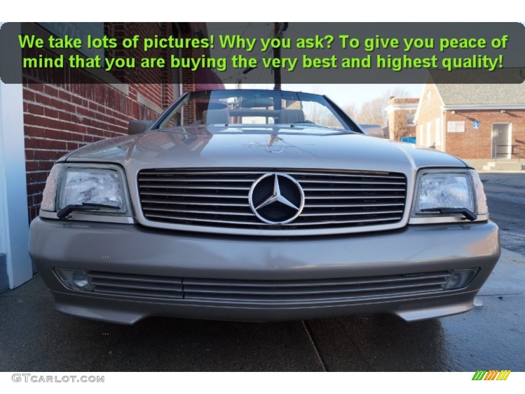 1995 SL 500 Roadster - Smoke Silver Metallic / Parchment Beige photo #26