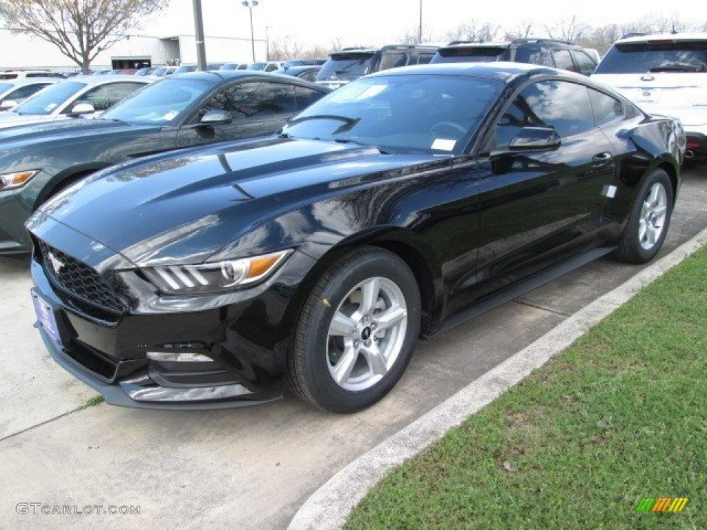 2015 Mustang V6 Coupe - Black / Ebony photo #4