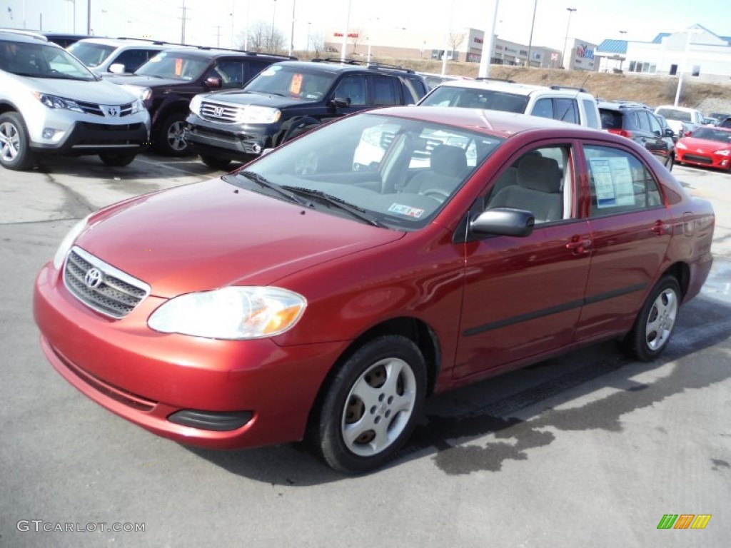 Impulse Red Pearl 2006 Toyota Corolla CE Exterior Photo #102248420