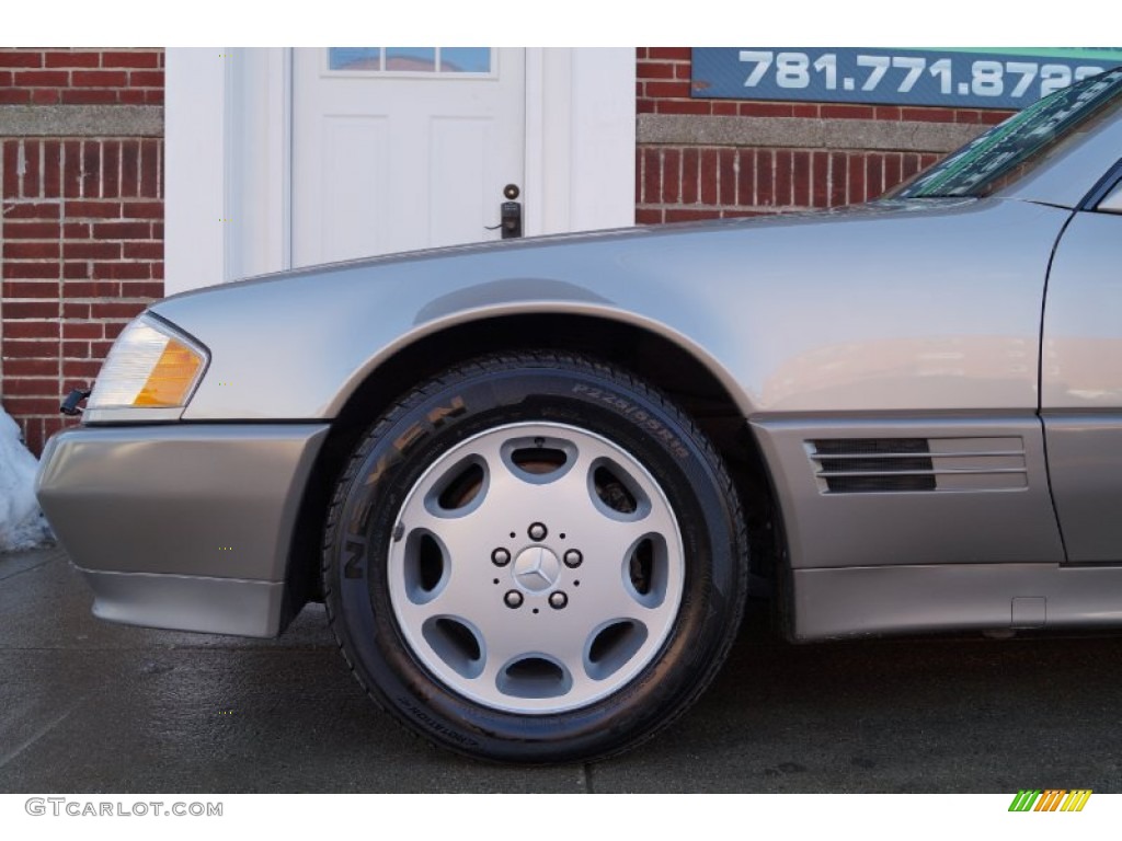 1995 SL 500 Roadster - Smoke Silver Metallic / Parchment Beige photo #31