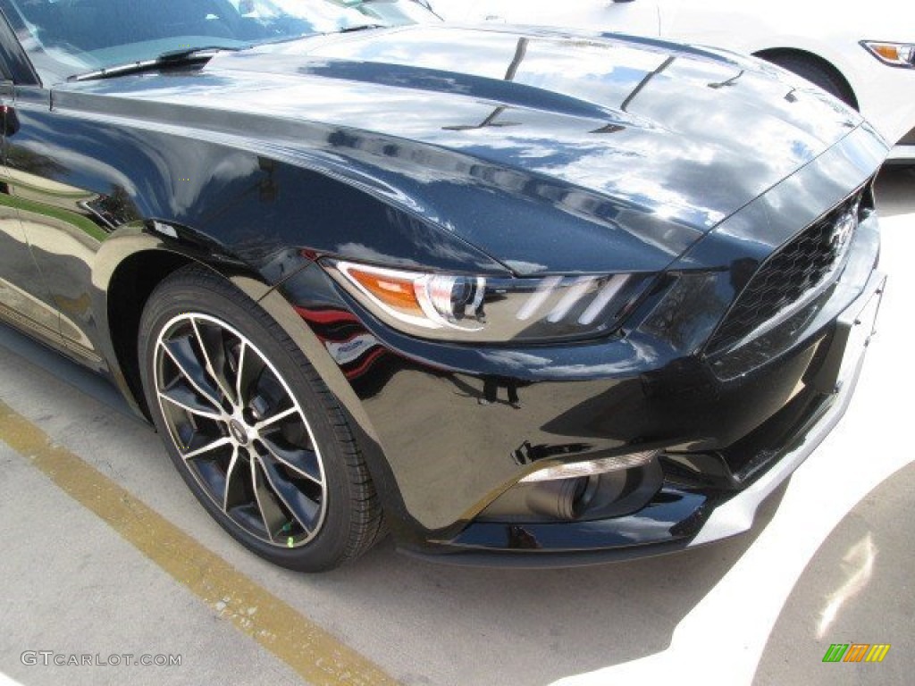 2015 Mustang EcoBoost Coupe - Black / Ebony photo #2