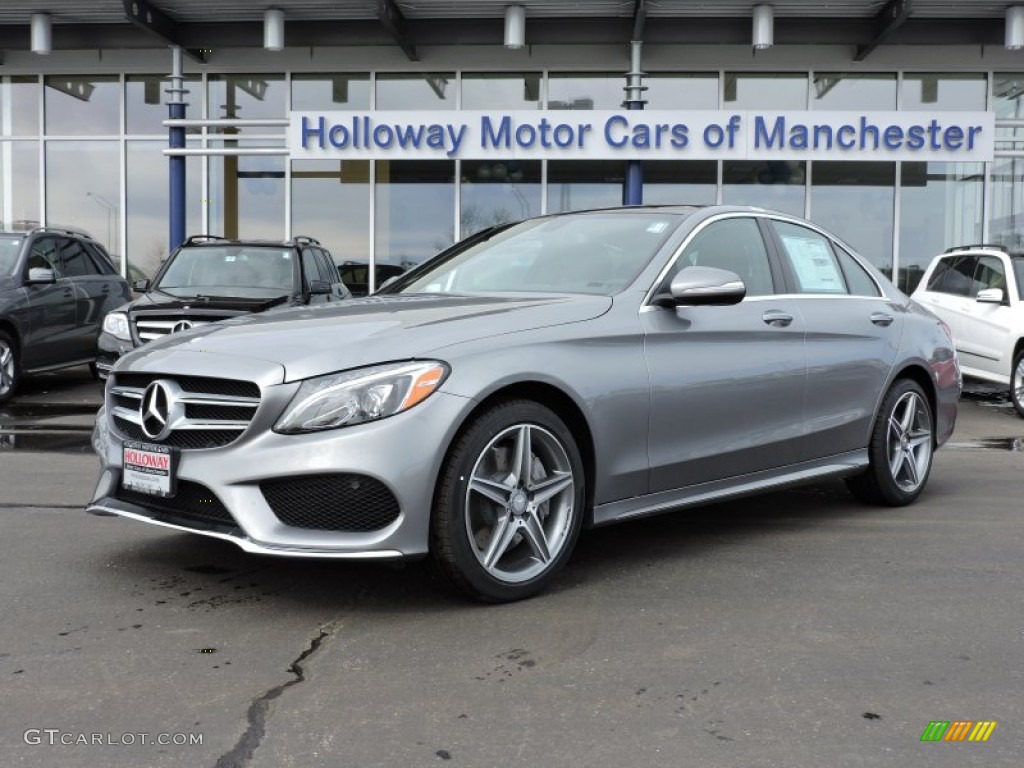 2015 C 400 4Matic - Paladium Silver Metallic / Black photo #1