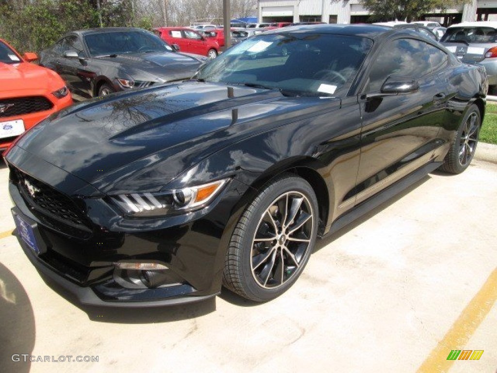 2015 Mustang EcoBoost Coupe - Black / Ebony photo #11