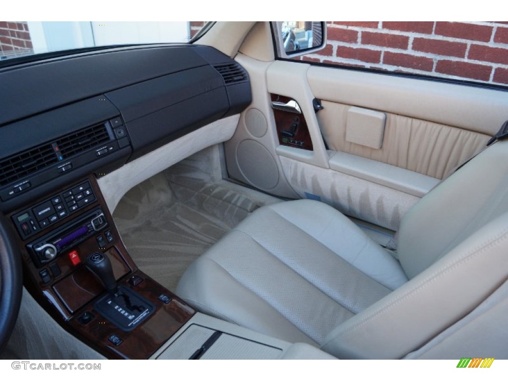 1995 SL 500 Roadster - Smoke Silver Metallic / Parchment Beige photo #60