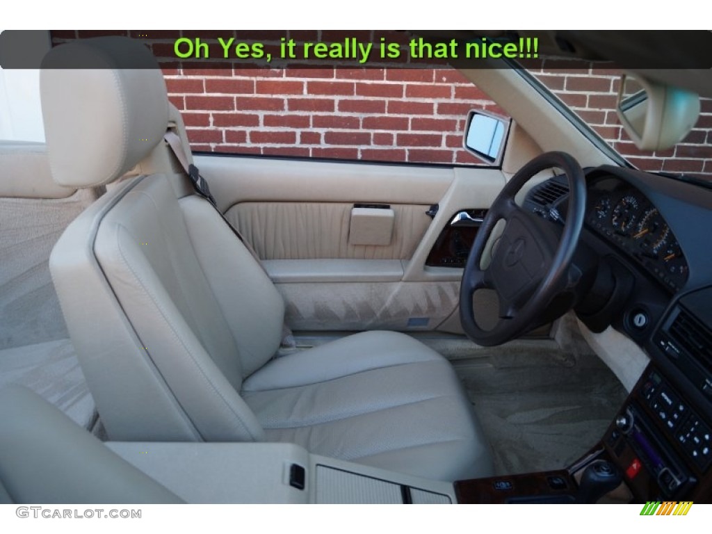 1995 SL 500 Roadster - Smoke Silver Metallic / Parchment Beige photo #61