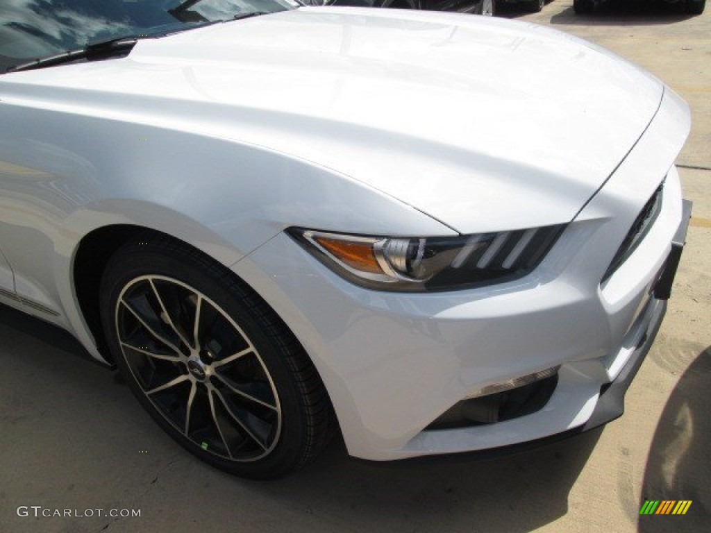 2015 Mustang EcoBoost Coupe - Oxford White / Ebony photo #2