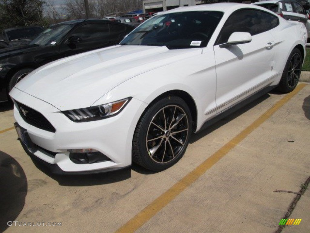 2015 Mustang EcoBoost Coupe - Oxford White / Ebony photo #10