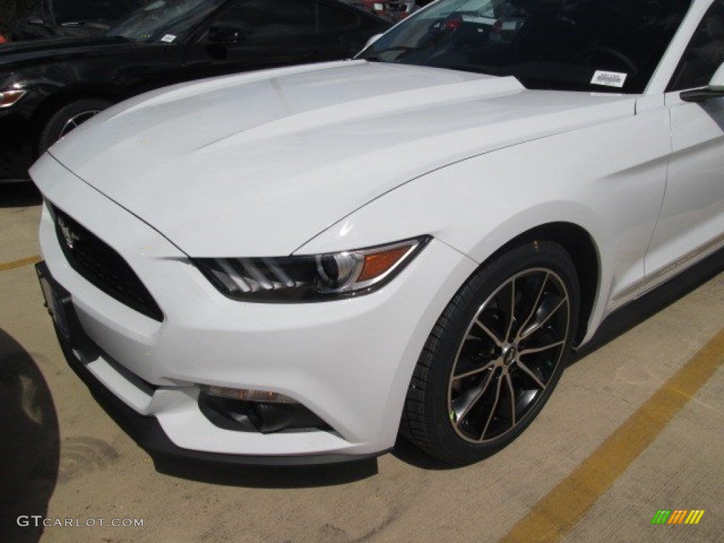 2015 Mustang EcoBoost Coupe - Oxford White / Ebony photo #11