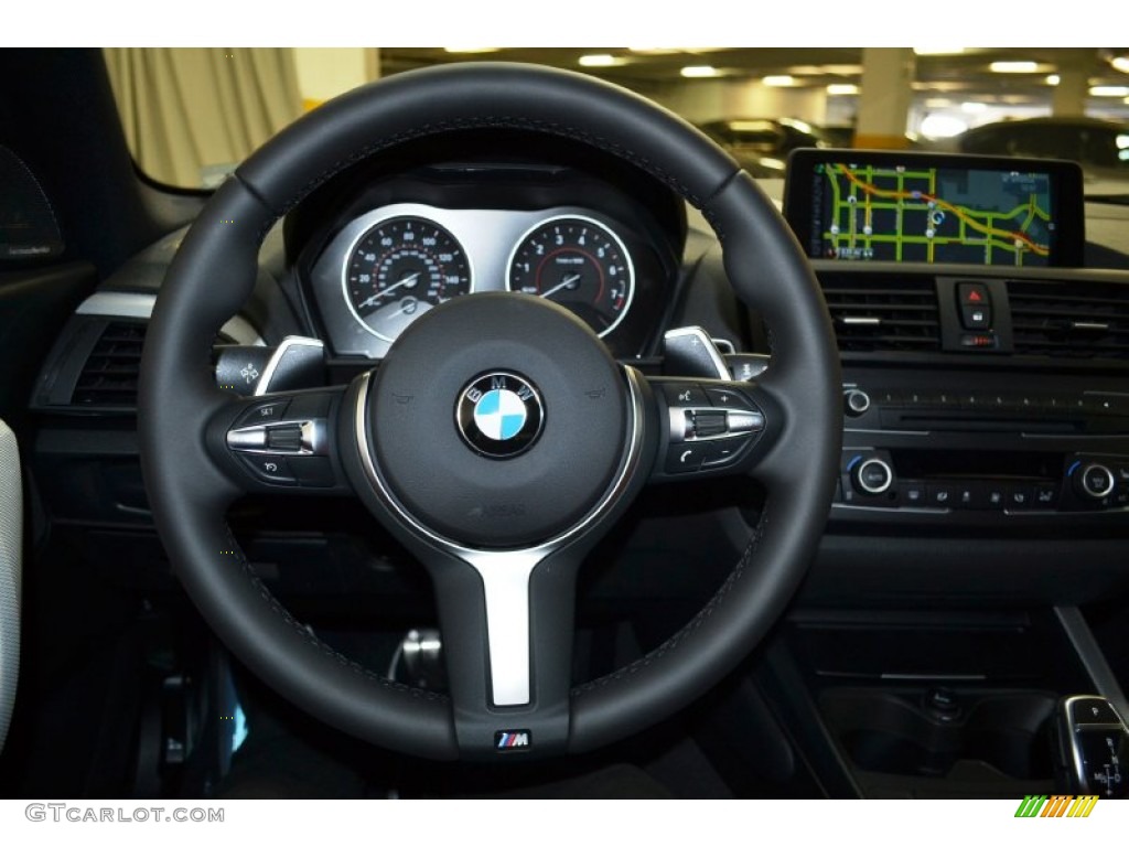 2015 BMW 2 Series M235i Coupe Black Steering Wheel Photo #102249741