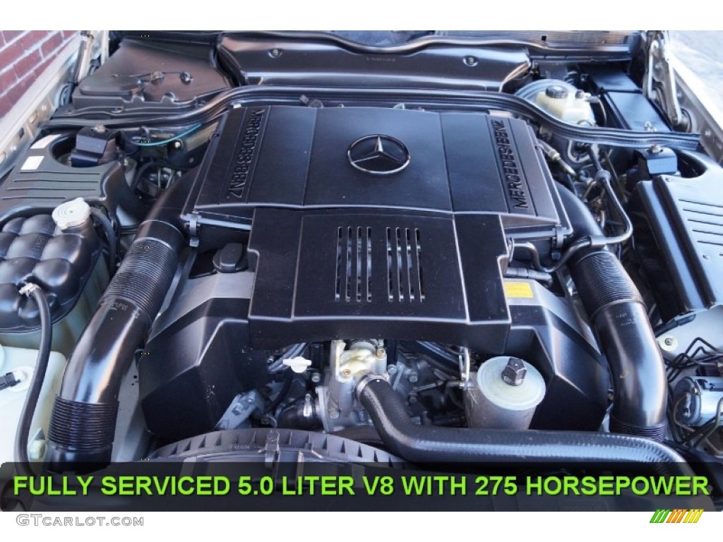 1995 SL 500 Roadster - Smoke Silver Metallic / Parchment Beige photo #103