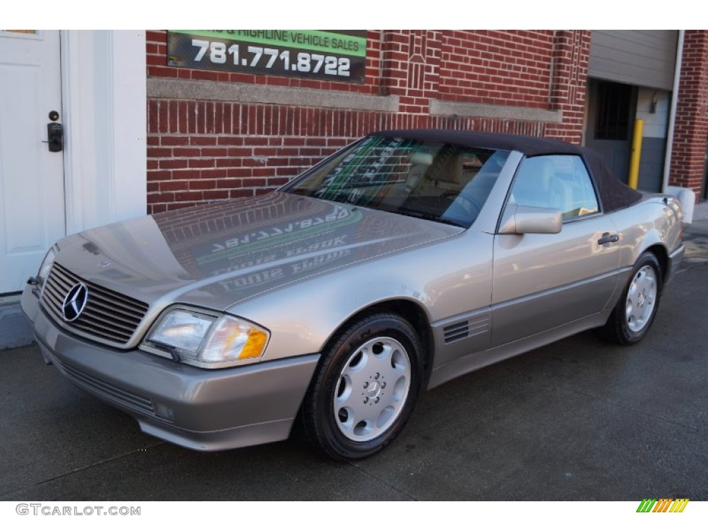 1995 SL 500 Roadster - Smoke Silver Metallic / Parchment Beige photo #120