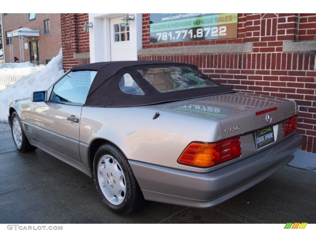1995 SL 500 Roadster - Smoke Silver Metallic / Parchment Beige photo #122