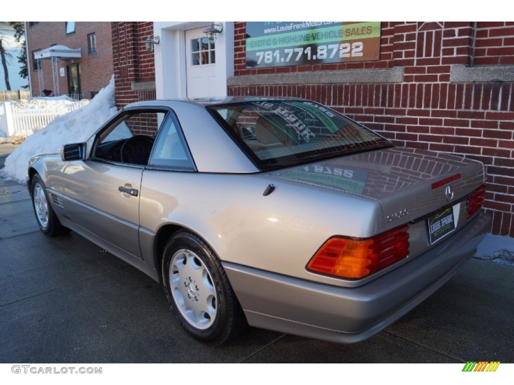 1995 SL 500 Roadster - Smoke Silver Metallic / Parchment Beige photo #133