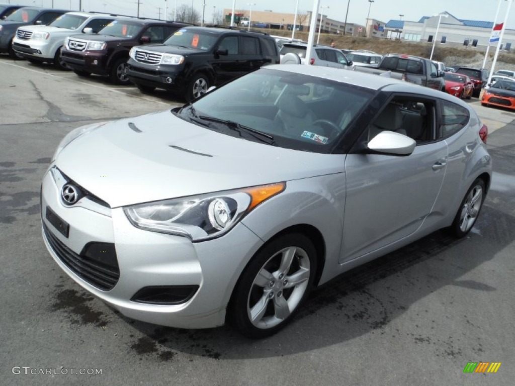 Ironman Silver 2012 Hyundai Veloster Standard Veloster Model Exterior Photo #102251313