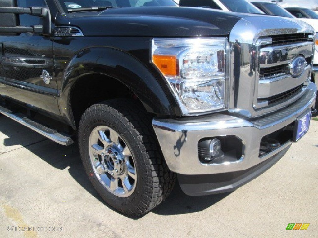 2015 F250 Super Duty Lariat Crew Cab 4x4 - Tuxedo Black / Black photo #2