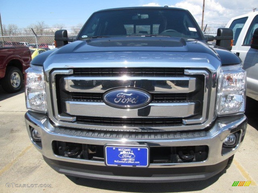 2015 F250 Super Duty Lariat Crew Cab 4x4 - Tuxedo Black / Black photo #4