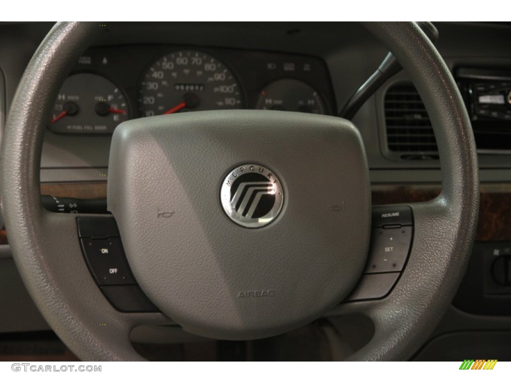 2005 Mercury Grand Marquis GS Light Flint Steering Wheel Photo #102252210