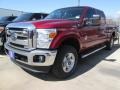2015 Ruby Red Ford F250 Super Duty XLT Crew Cab 4x4  photo #7