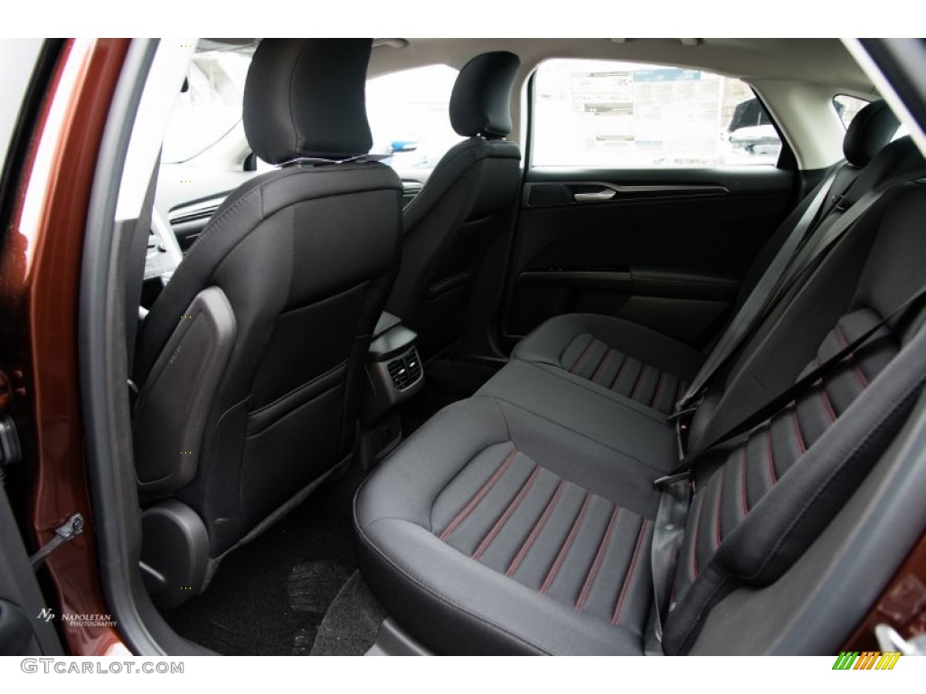 2015 Ford Fusion SE AWD Rear Seat Photo #102257644