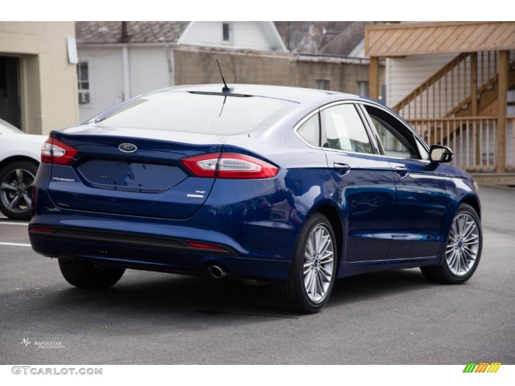 2015 Fusion SE - Deep Impact Blue Metallic / Charcoal Black photo #3