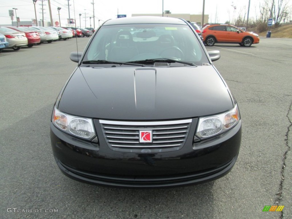 2007 ION 2 Sedan - Black Onyx / Gray photo #3