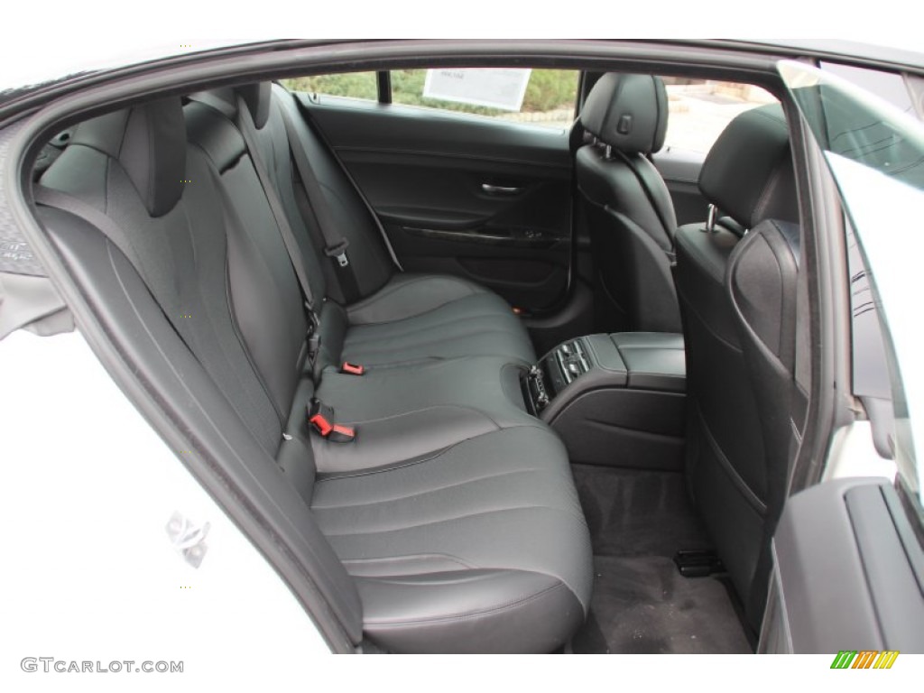 2015 BMW 6 Series 650i xDrive Gran Coupe Rear Seat Photo #102259071