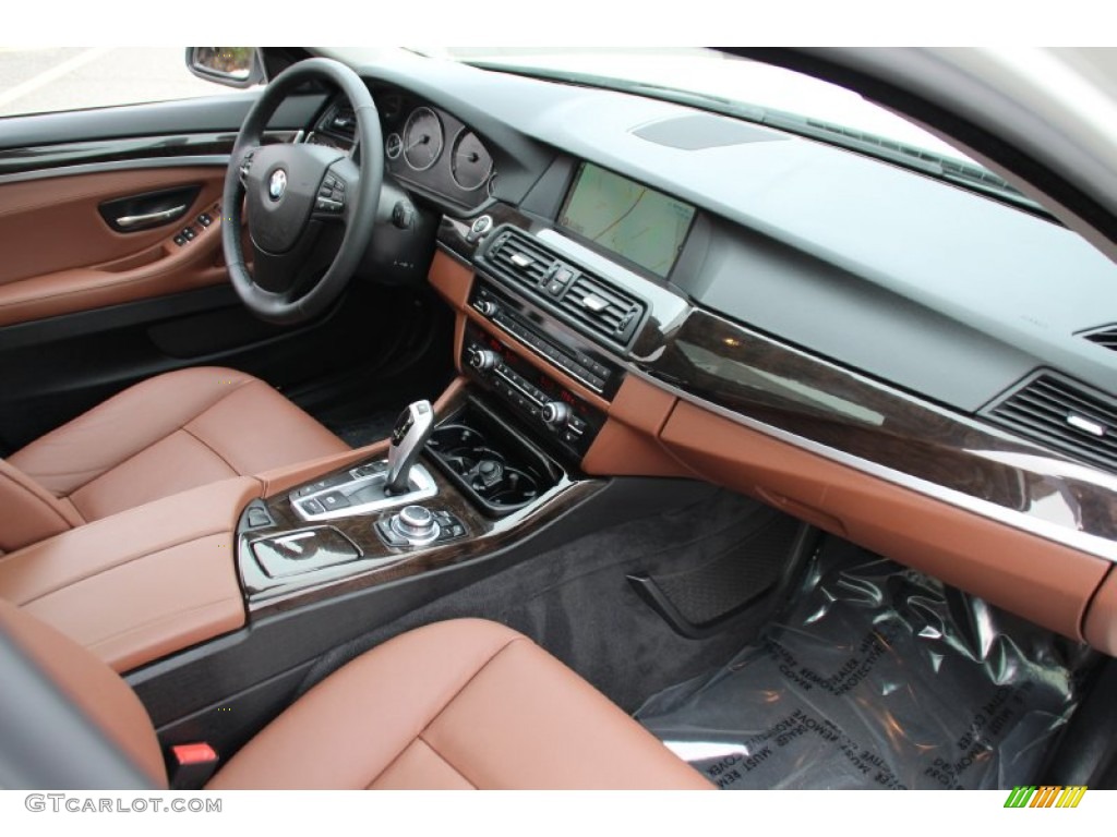 2013 BMW 5 Series 528i xDrive Sedan Cinnamon Brown Dashboard Photo #102259836